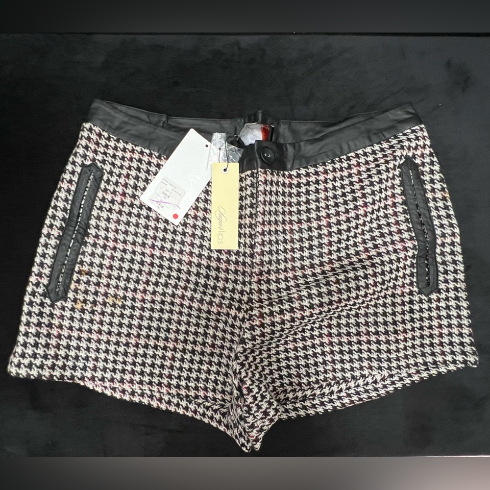 Sugarlips Houndstooth Patterned Shorts